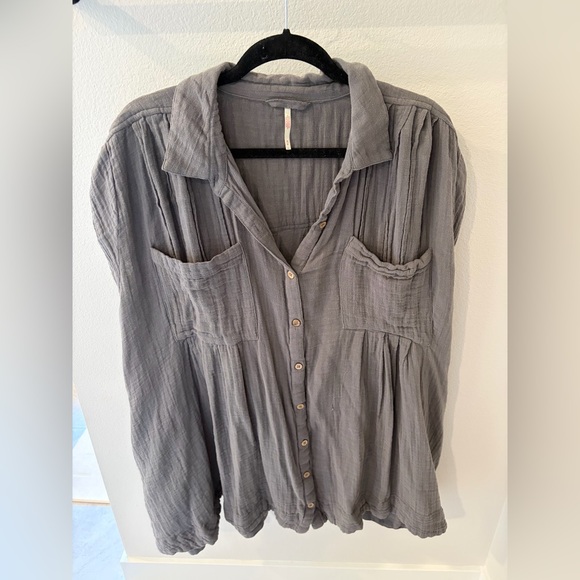Free People Not So Basic Shirtdress Tunic - Picture 3 of 5